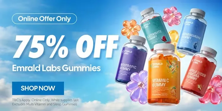 75% off Emrald Labs gummies